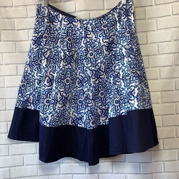 Milly For Design Nation Batik Print Skirt Sz M - Picture 1 of 3